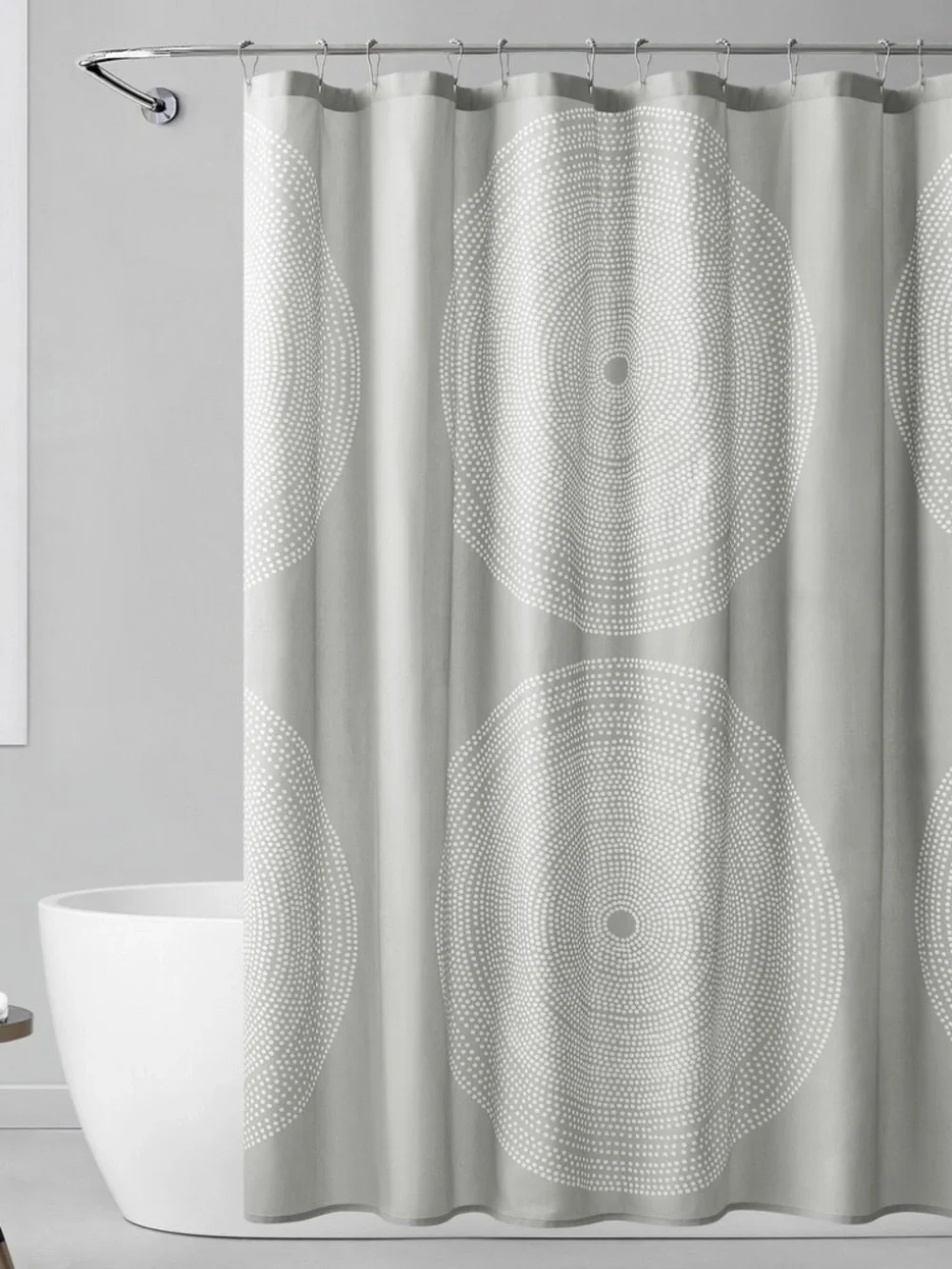 Marimekko Fokus Cotton Grey Shower Curtain